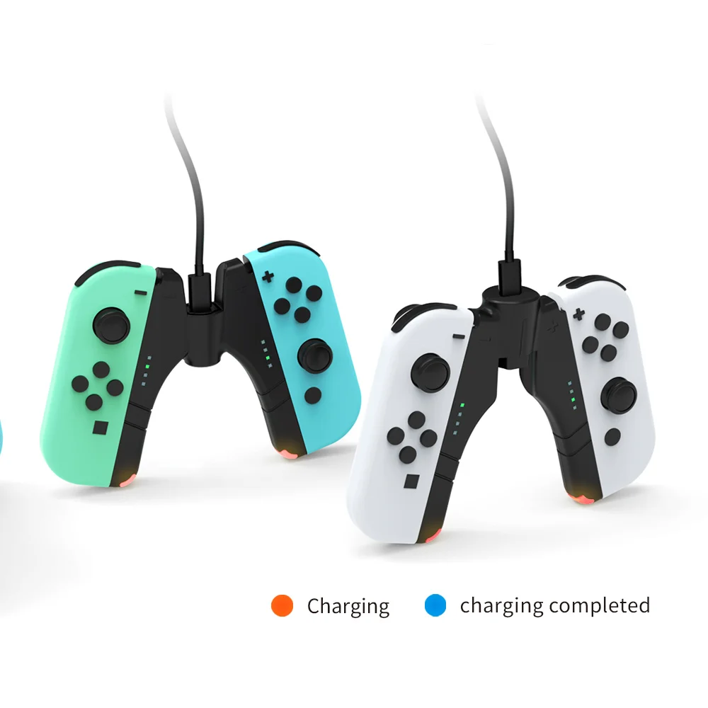 

4 In 1 Game Controller Handle Charging Dock For Switch/Switch OLED Joypad Gamepad Charger Stand Type-C Charger Accessory Durable