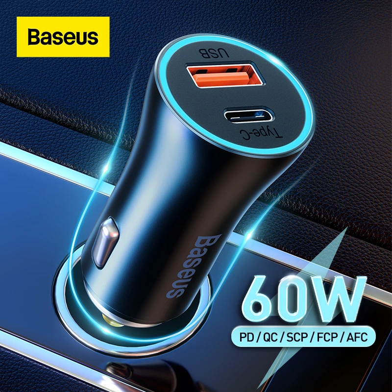 Baseus 60W ładowarka samochodowa za $10.15 / ~44zł