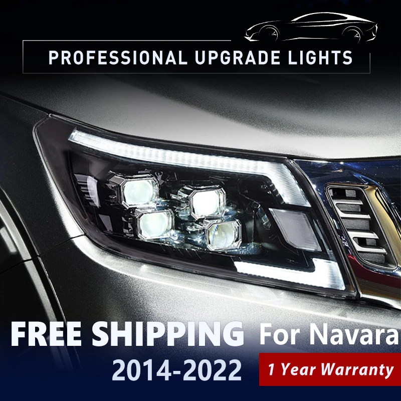 AutoAccessoriesHeadlightForNavaraLEDHeadlights20142021NP300