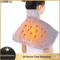 Electric Heating Pad 3 Gears Shoulder Neck Massage Heating Pad Heated Blanket Warming Shawl Pain Relief Winter Warmer Mat 1