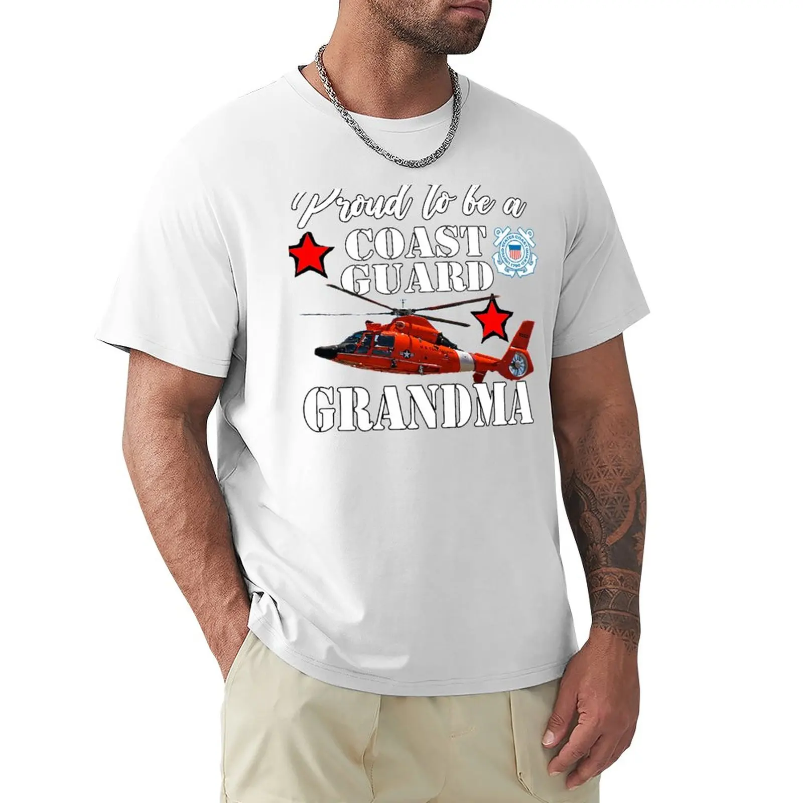 

Proud To Be A Coast Guard Grandma T-Shirt oversized t shirt kawaii clothes t-shirts man men clothing