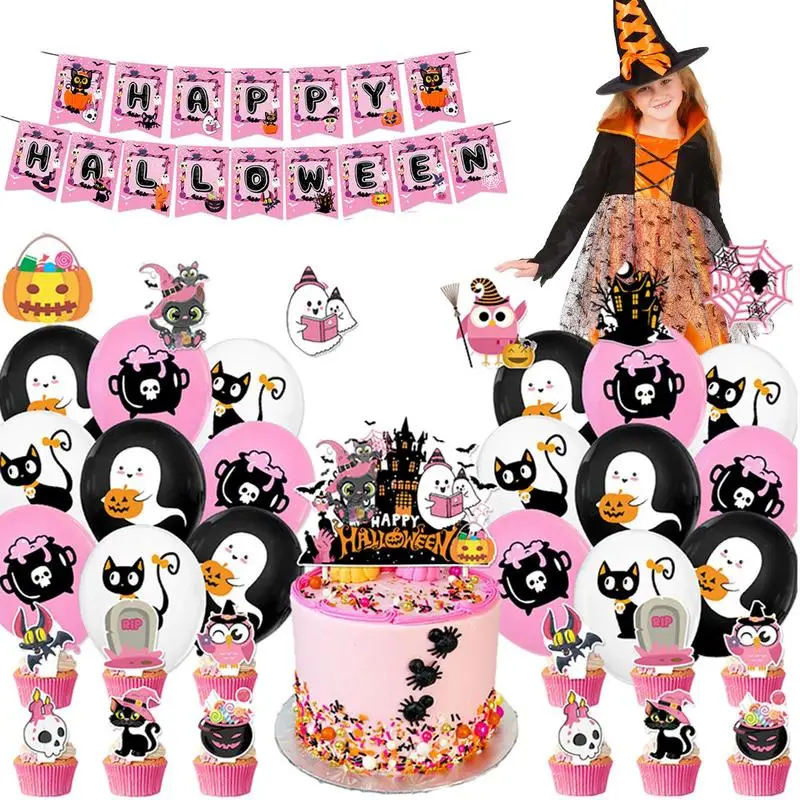 

Happy Halloween Banner Party Ornaments Halloween Banners Halloween Decorations For Bedroom Dining Room Living Room Balcony