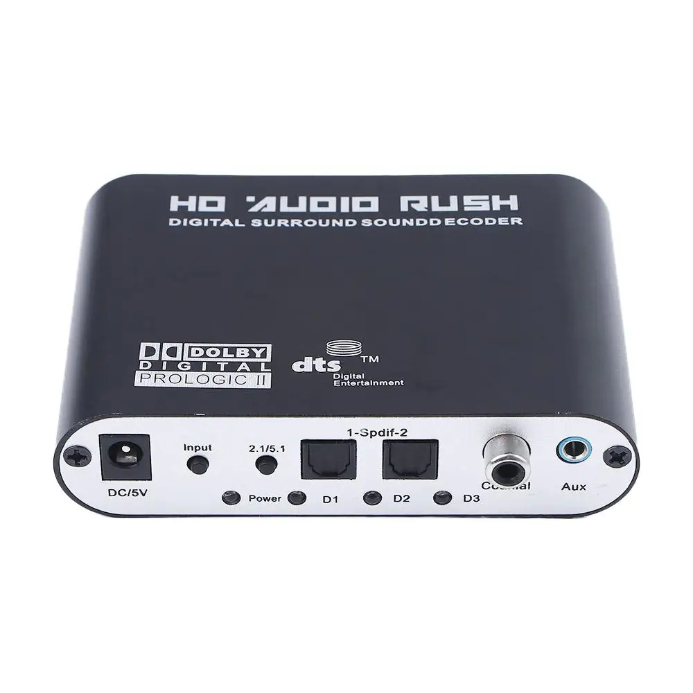 HD Stereo 5.1 Amplifier 5.1 Channel SPDIF Coaxial Audio Decoder AC3 Audio Digital to Analog DAC Converter Decoder Amplifier