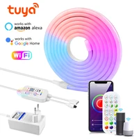 12V Tuya Smart Life RGB LED Neon Light 5M 3M 2M 1M WiFi LED Strip Neon Sign Tape Decoration Lamp Alexa Google Home with Remote - Image 2