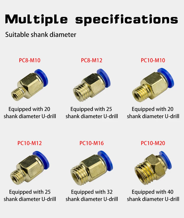 Conexões De Acoplamento Rápido PC PC8-M5 PC8-M6