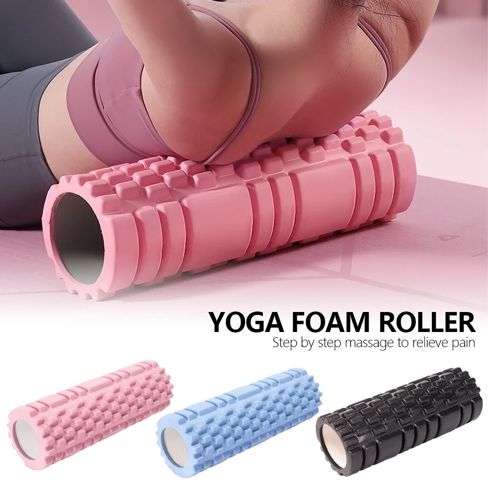 30cm Yoga Column Gym Fitness Pilates Foam Roller Exercise Back Massage Roller Yoga Brick Home Fitness Equipment