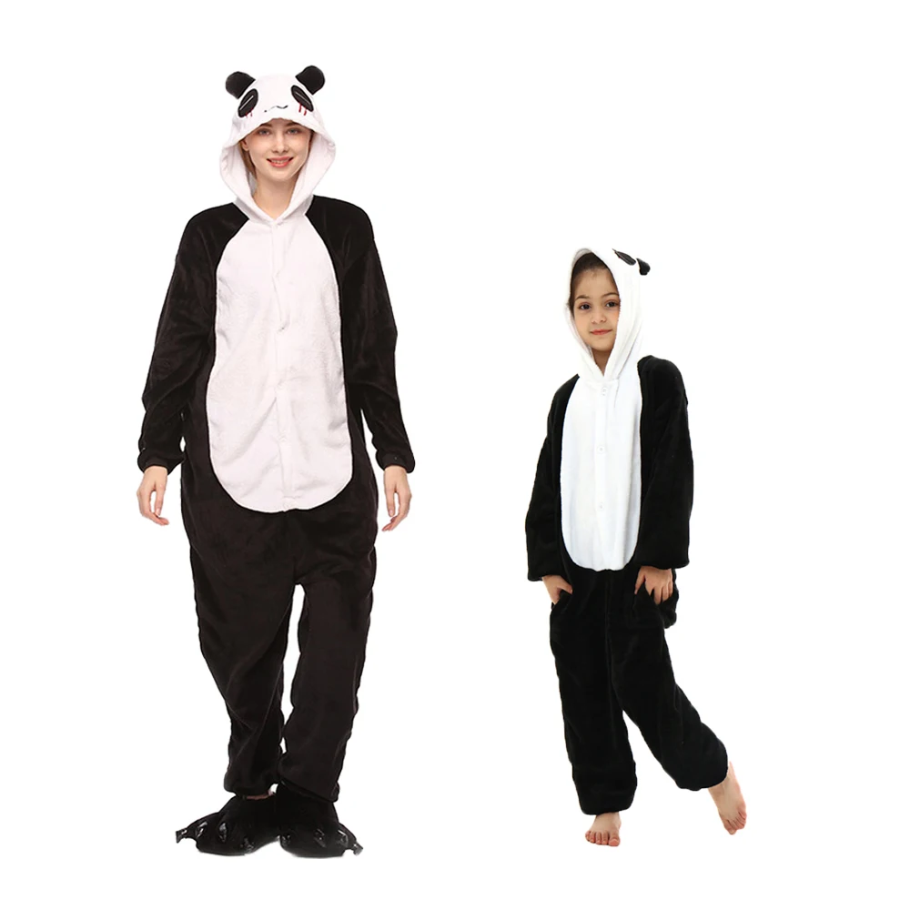 Kigurumi Animal Adult Dinosaur Unicorn Onesies Pajama Cosplay Costumes Kids Flannel Jumpsuit Christmas Gift Pajamas For Children