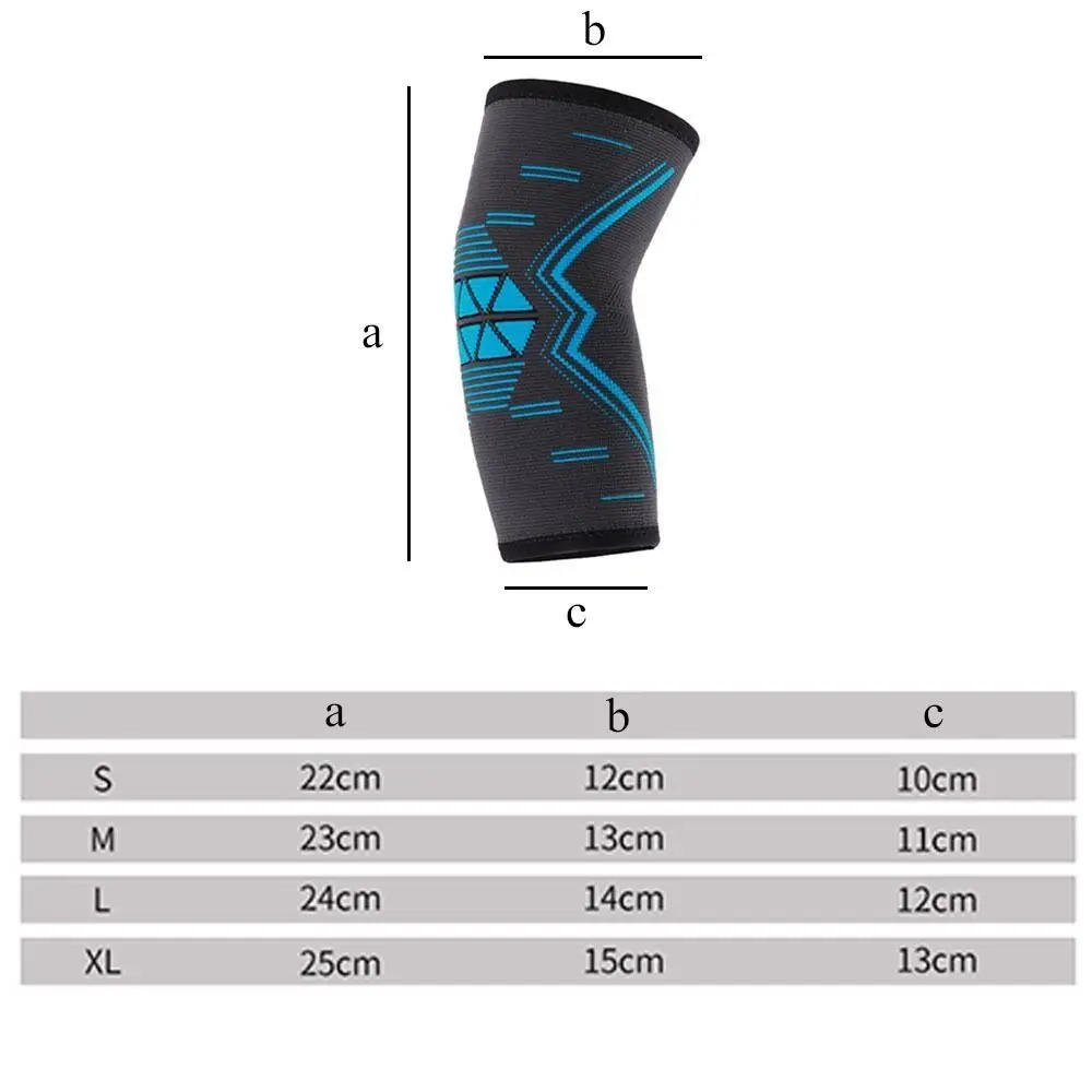 1 pçs elásticos de pouco peso almofadas de cotovelo de fitness conveniente respirável braço almofada manga macio ajustável esporte segurança cotovelo suporte