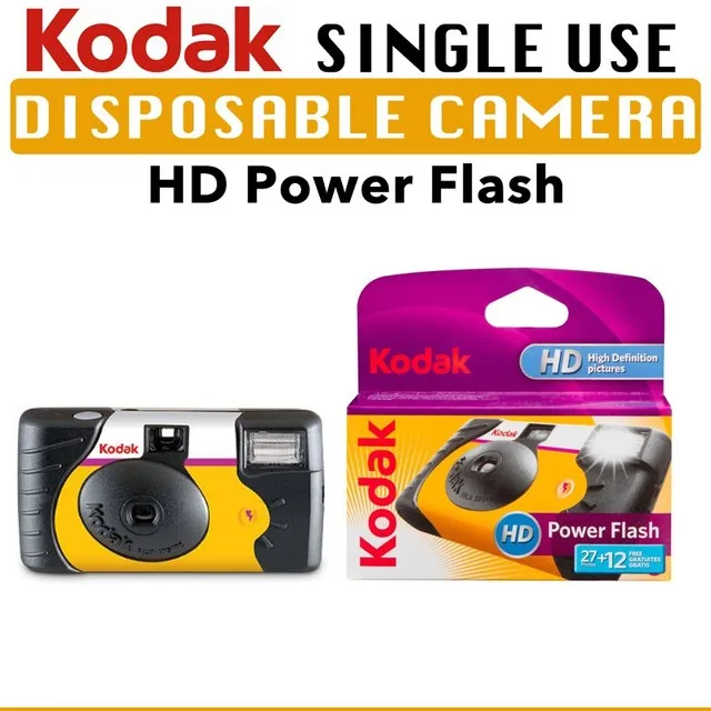 Kodak-使い捨てフィルムカメラ,27/39枚の露出写真,昼光,HDパワー