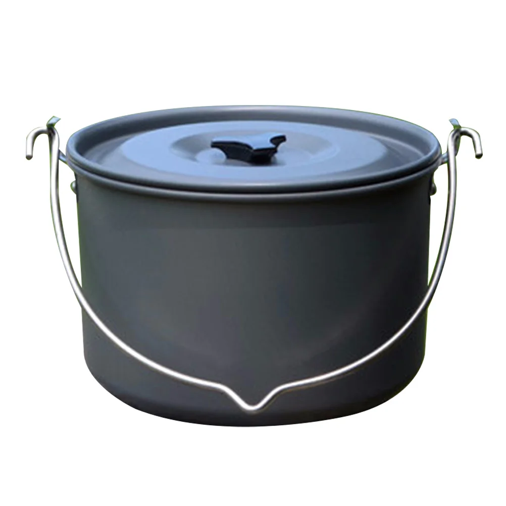 

Camping Pot Portable Camping Hanging Pot Outdoor Cooking Cookware Picnic Supply