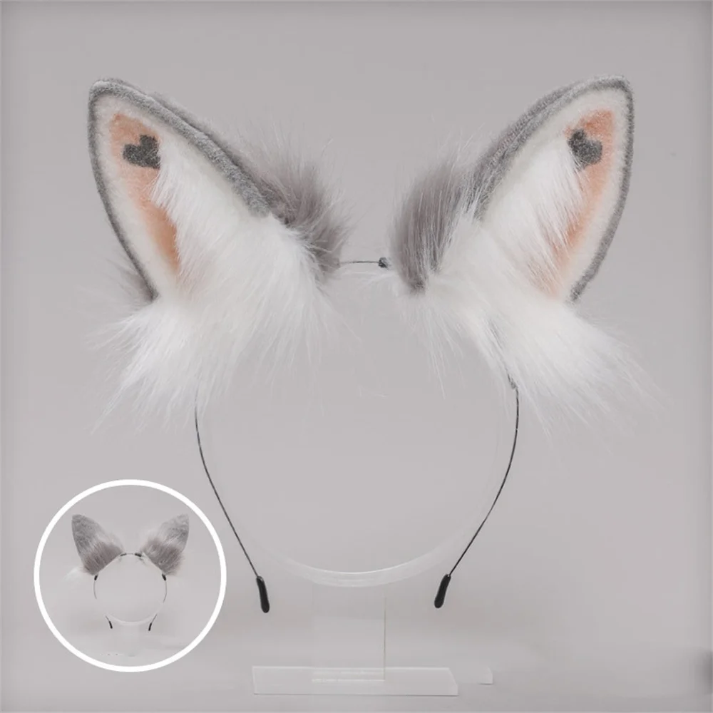 sexy nun costume Love Rabbit Ears Tail Suit Simulation Animal Ears Animal Tail Dress Up Cute Rabbit Headband Bunny Cosplay for Easter Party pirate costume women