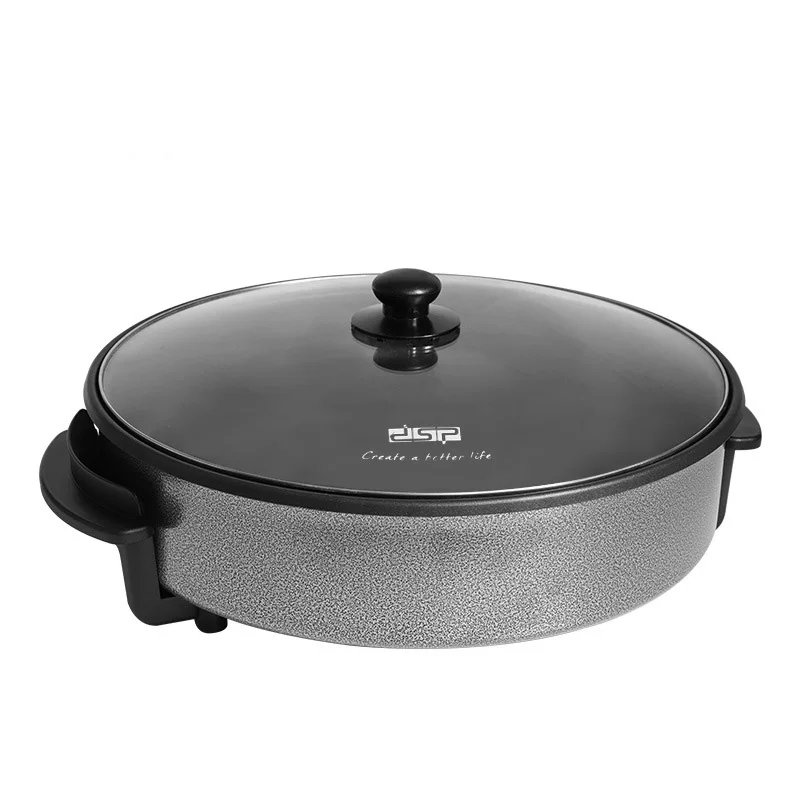 Skillet Nonstick Multifunctiona Electric Hot Pot Frying Baking Pan Grills Pizza Maker Machine Food Warmer Kitchen Appliances