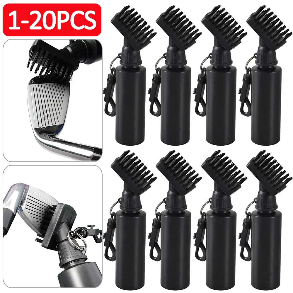 1 20Pcs Golf Club Cleaner with Water Bottle Clip Golf Club Spray Scrub
