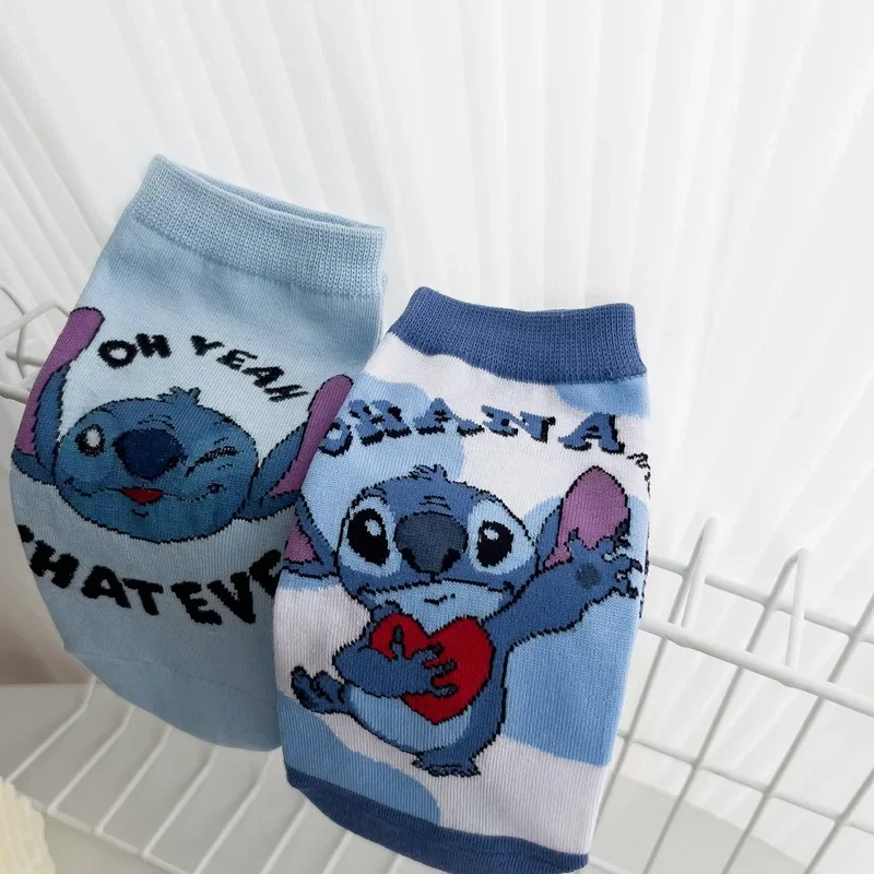 Cotton Socks Cartoon Disney Stitch Sock Anime Women Cotton Short Sock Kawaii Boys Girls Socks Children Ankle Socks Girls Christmas Gifts