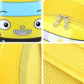 3D Cartoon Bus Toddler Backpack Cute Kindergarten Children School Bag Small Travel Backpack for Boys Girls Go for An Outing 1