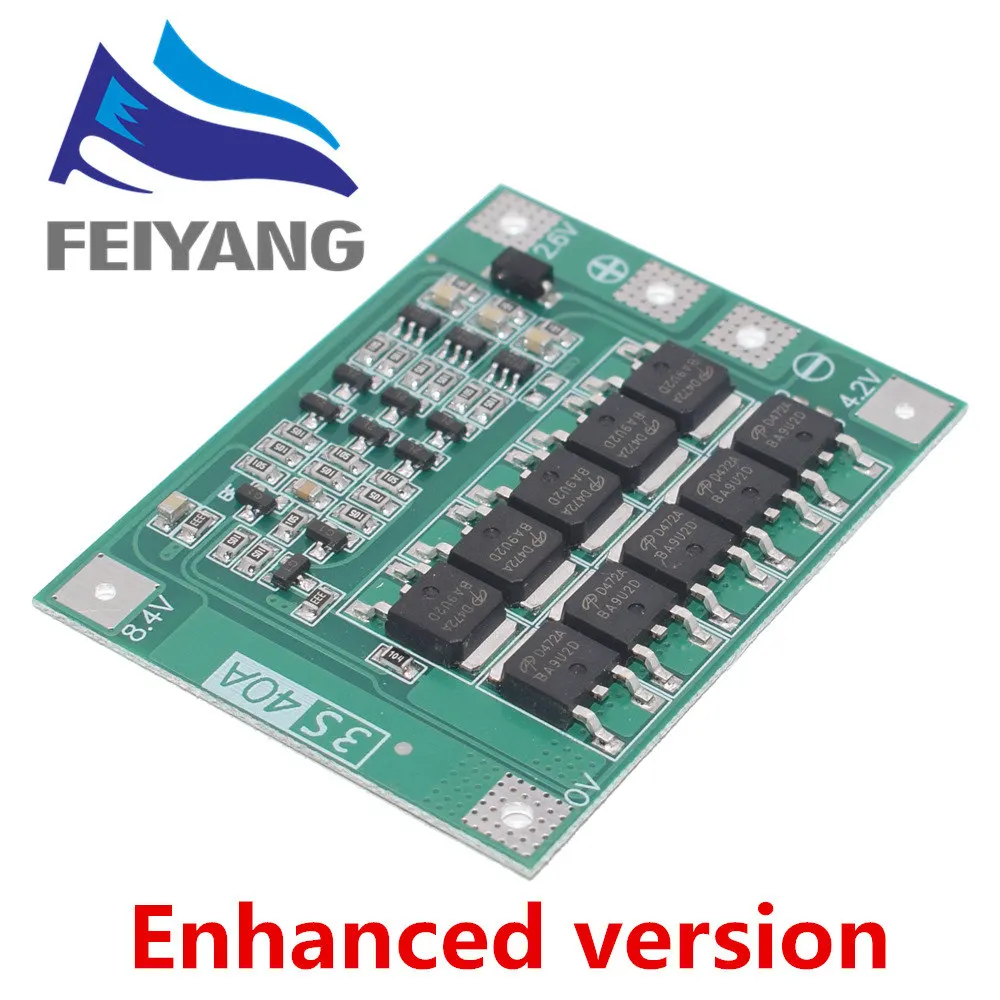 3S 40A Li-Ion Lithium-Batterie Ladegerät Lipo Zelle Modul PCB BMS Schutz Bord Für Bohrer Motor 12,6 V mit balance – Detail 7
