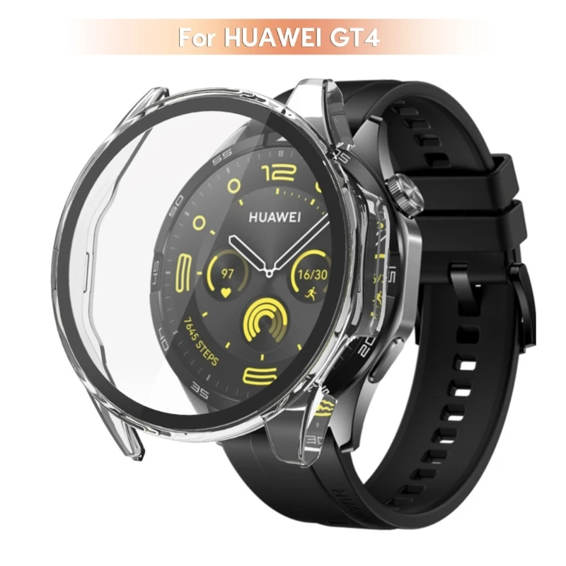 

Screen Protector Case Cover for HUAWEI GT4 41mm/46mm Scratch-resist Shock Full Edges Coverage Smartwatch Onepiece Bumper Shells