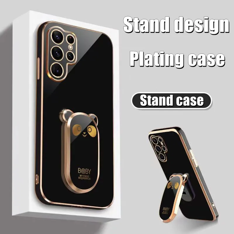 Custodia Con Supporto Panda Elettrolitico Per Samsung Galaxy S21 S22 S20 Ultra S20 Fe S21Fe Custodia Per Galaxy S22 S21 S20 Plus 5G Shell