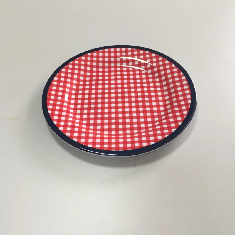 Imitation Porcelain Dinner Plate Serving Cake Tray Rice Bowl Fruit Steak Dish Dinnerware