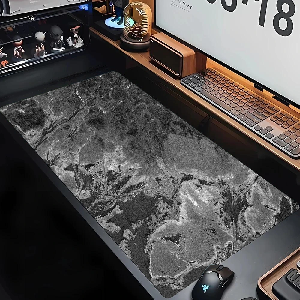 Grey Series XXL Gaming Desk Mat - Large 900x400mm Overlock Mouse Pad