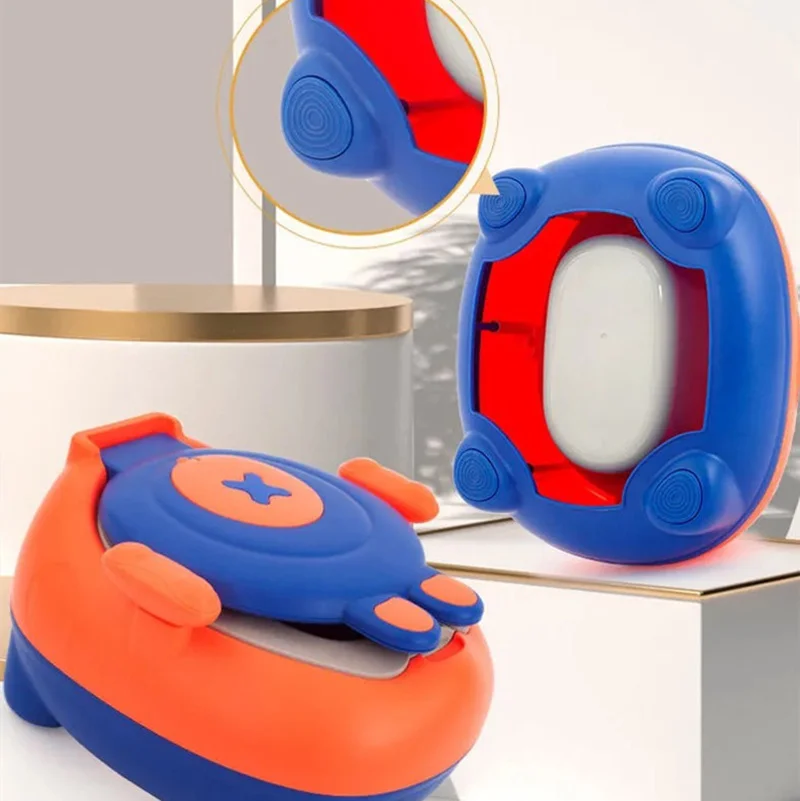 New Children's Potty With Sound Baby Children Travel Toilet Training Seat Portable Bowl Cartoon Boy Girl Pot Music Function Kids 6