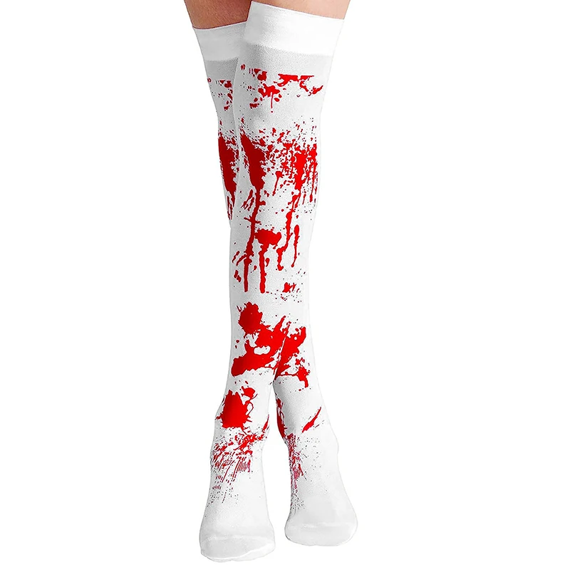 Halloween Costumes Blood Gloves Socks Apron Skirt Cosplay Party Scary Atmosphere Decor Themed Party Props Boy Girl
