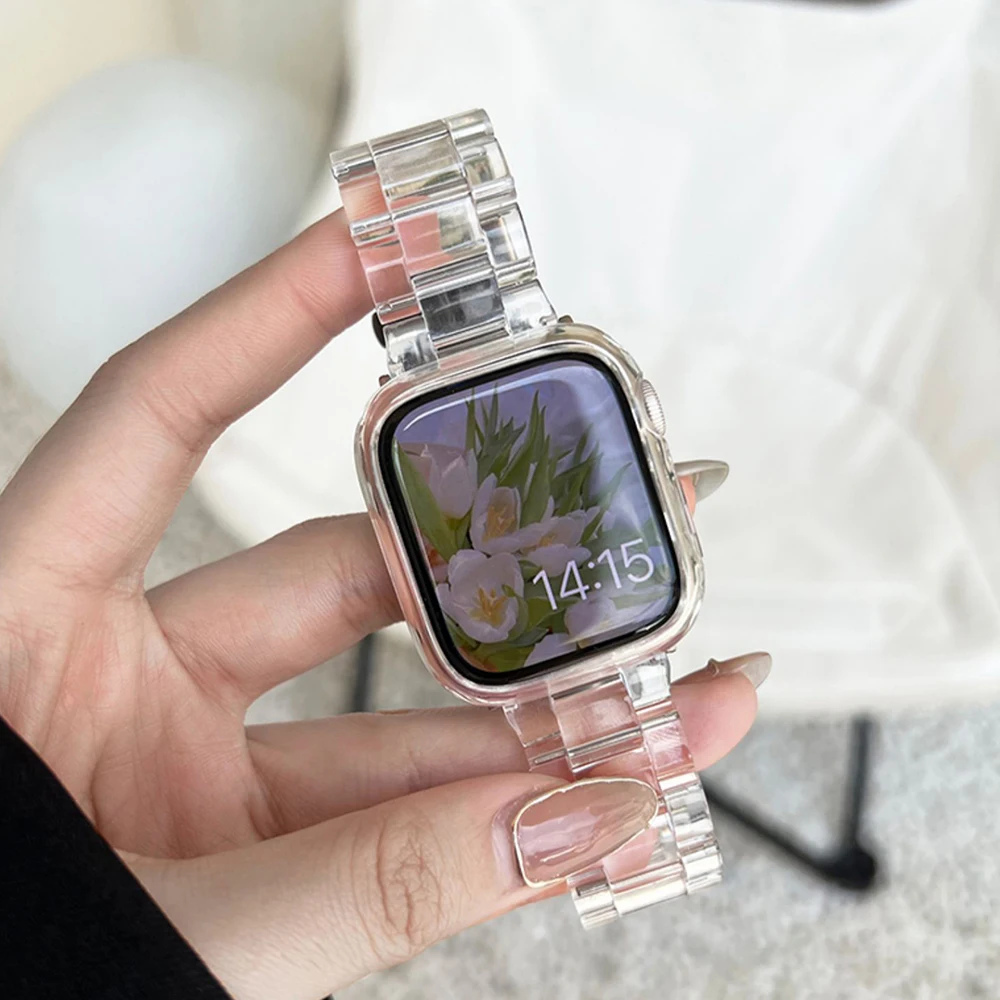 Colorful Transparent Watch Strap - Vibrant Bracelet Accessory