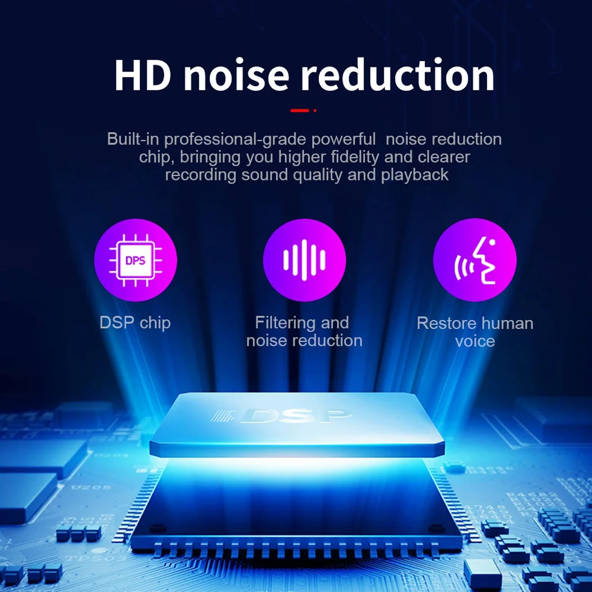 Smart Pendant Voice Recorder Q58, 85 Hours of Recording HD Noise Reduction, Auto Timestamp, Power-Off Save, Simple Single Button
