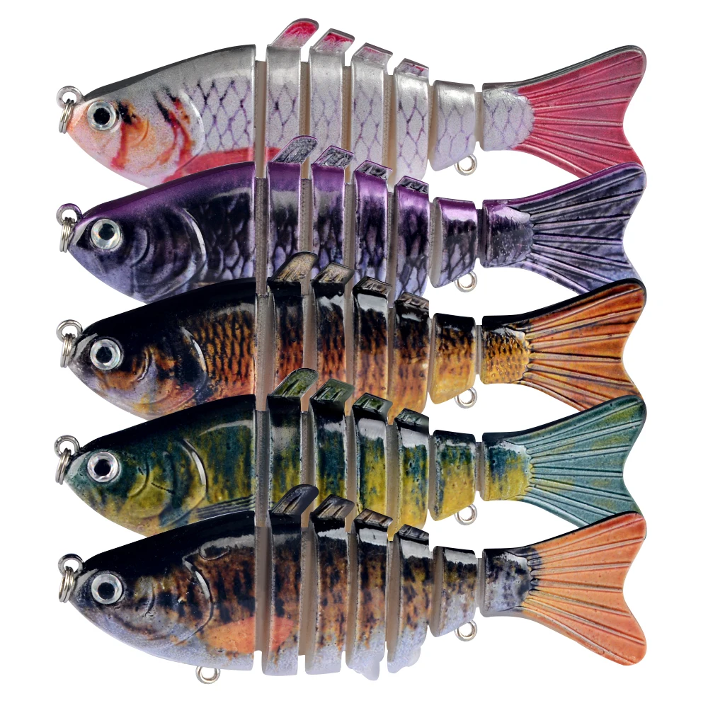 LINGYUE 1 PCS Wobblers Fishing Lures Artificial Multi Jointed