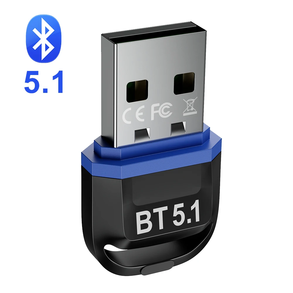 цена USB Bluetooth-адаптер 5 0 для ПК 5,0, Bluetooth-ключ 5,1, модуль, ключ для компьютера, BT Aptx, приемник, аудио передатчик