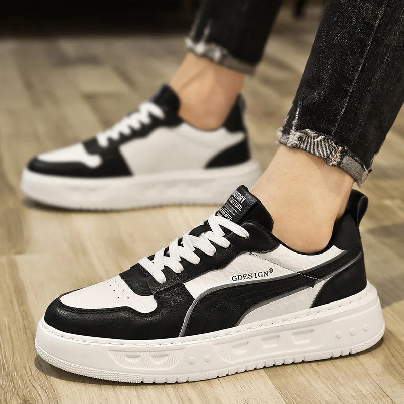 

Men Casual Sneakers PU Leather Quality Breathable Comfortable Outdoor Footwear Spring Autumn Tenis Masculino Zapatillas Hombre