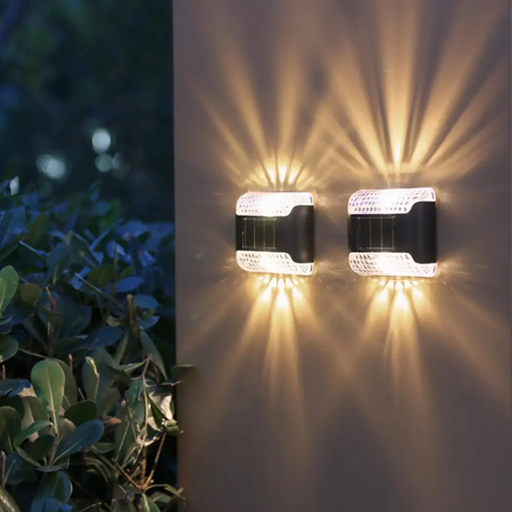 Solar Lights Outdoor Wall Waterproof Up and Down Wall Lights Garden Ambient Light for Garden Decoration Fence Patio Garage led wall lamp solar light solar led light