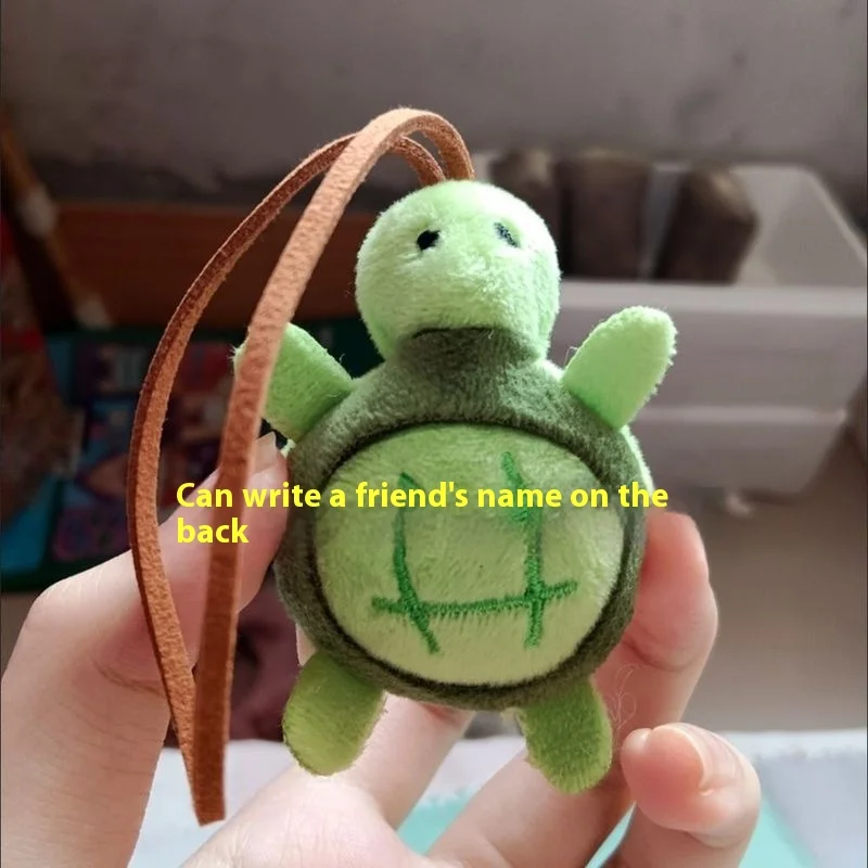 

Креативная простая Милая миниатюрная подвеска в виде черепахи для домашних животных, рюкзак, булавка, кукла, Плюшевый Декоративный брелок для пары, детские модели.