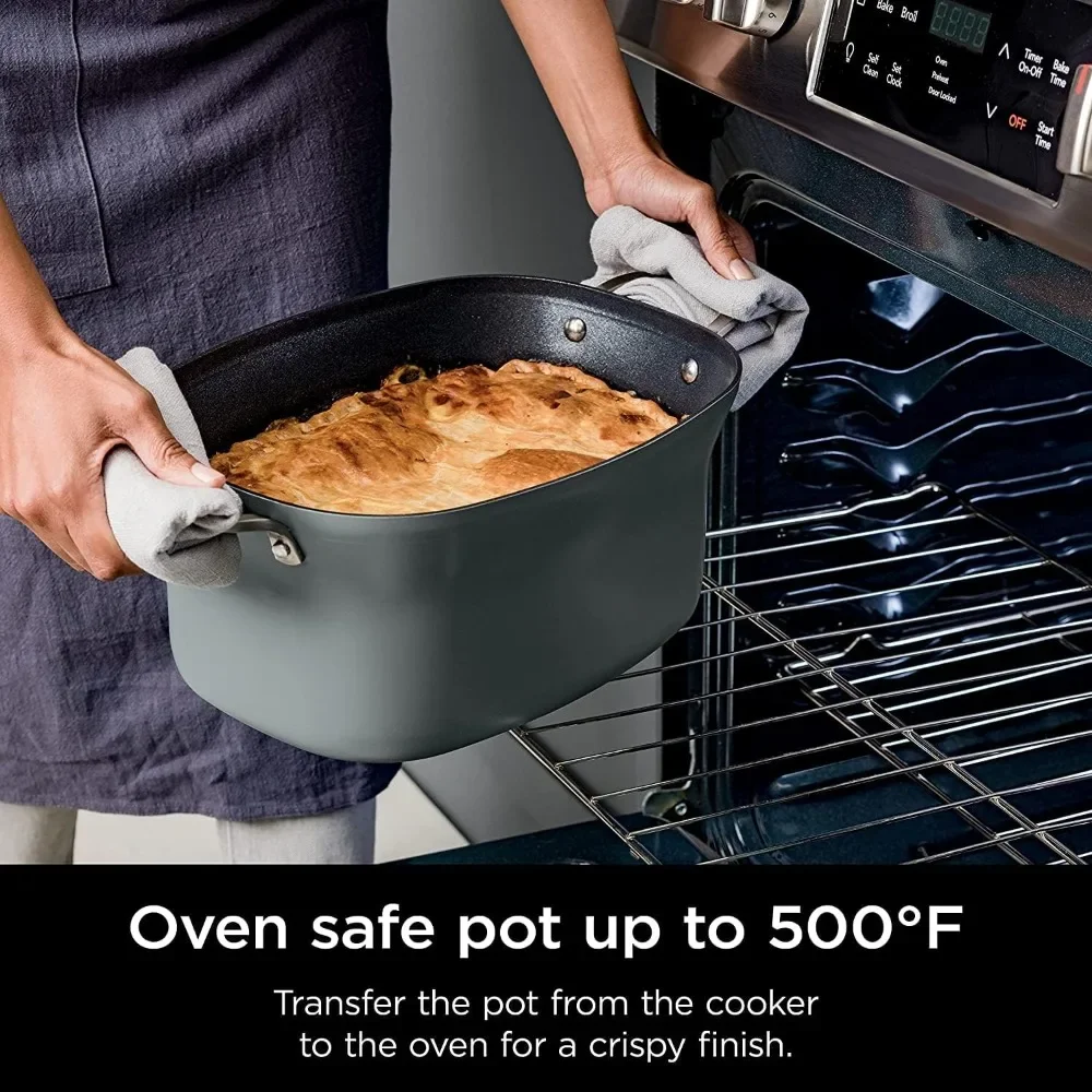 Slow Cooker, 8 Cooking Functions & Triple Fusion Heat Technology, Easy Cleaning, Slow Cooker