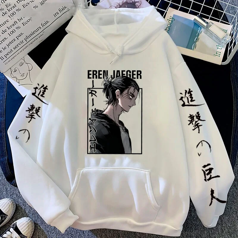 

Anime Attack on Titan Eren Jaeger Printed Men's and Women's Hoodie Casual Fall/winter Long-sleeved Pullover