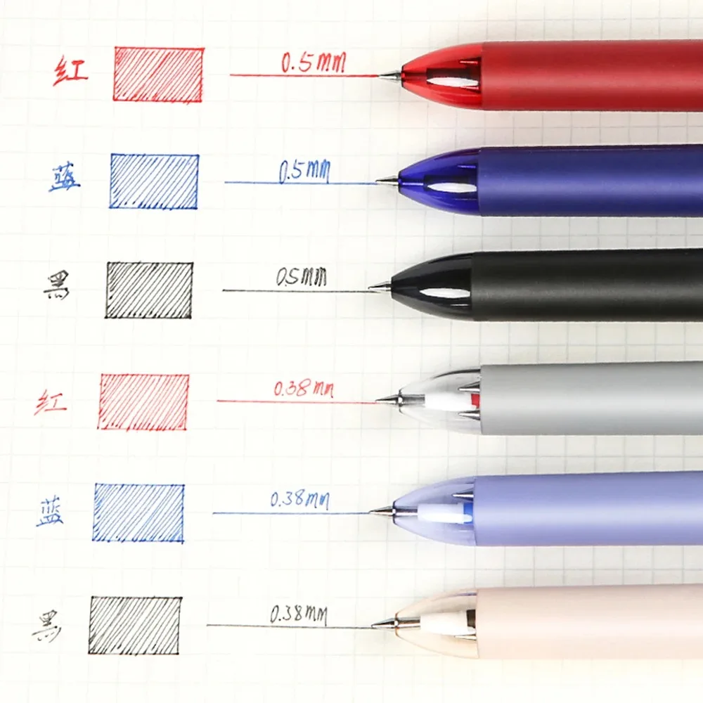 Japan Pilot Multi-functional Pen Friction Erasable Gel Pen Fine Three Color LKFBS-60UF Module 0.38/0.5mm Office Supplies