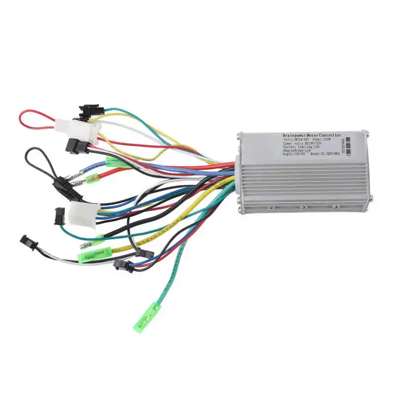 Brushless Dual Mode Motor Controller for Electric Bikes and Scooters, 250W 13A