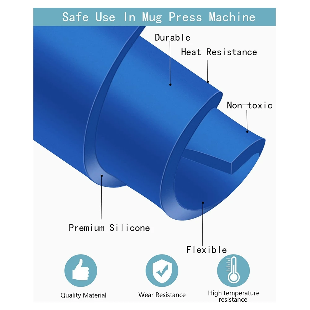 Silicone Wrap for Cricut Mug Press Machine Sublimation Print 3