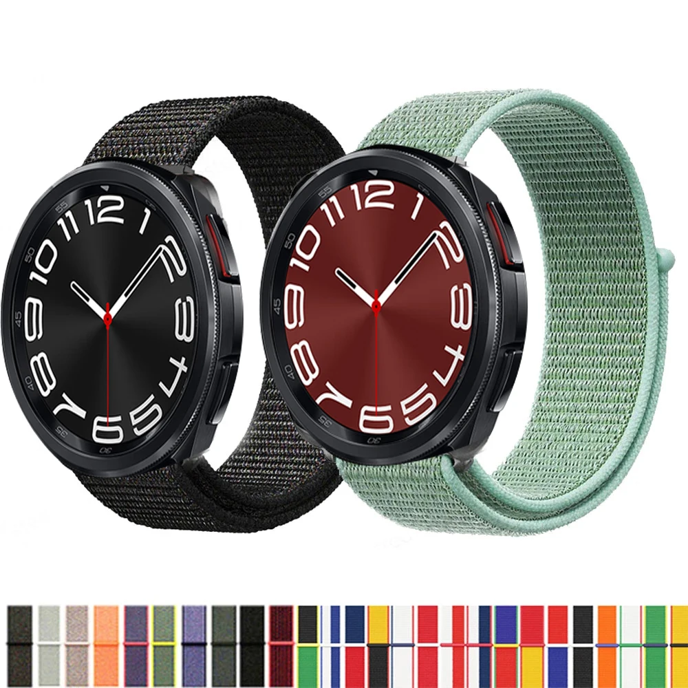 Cinturino In Nylon Per Samsung Galaxy Watch 6 Classic 47Mm 43Mm Watch 5 4 Smartwatch Replacment Bracciale Cinturino Sportivo Correa
