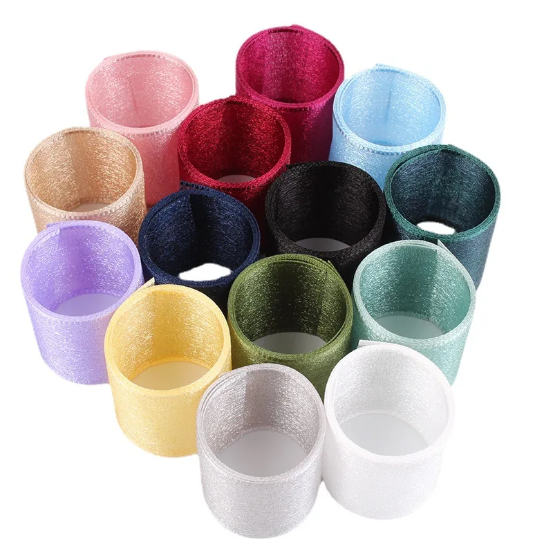 Solid Organza Satin Ribbon Sheer Chiffon Tape For DIY Crafts Gifts Wrapping Wedding Christmas Party Packing Decoration 10 Meters