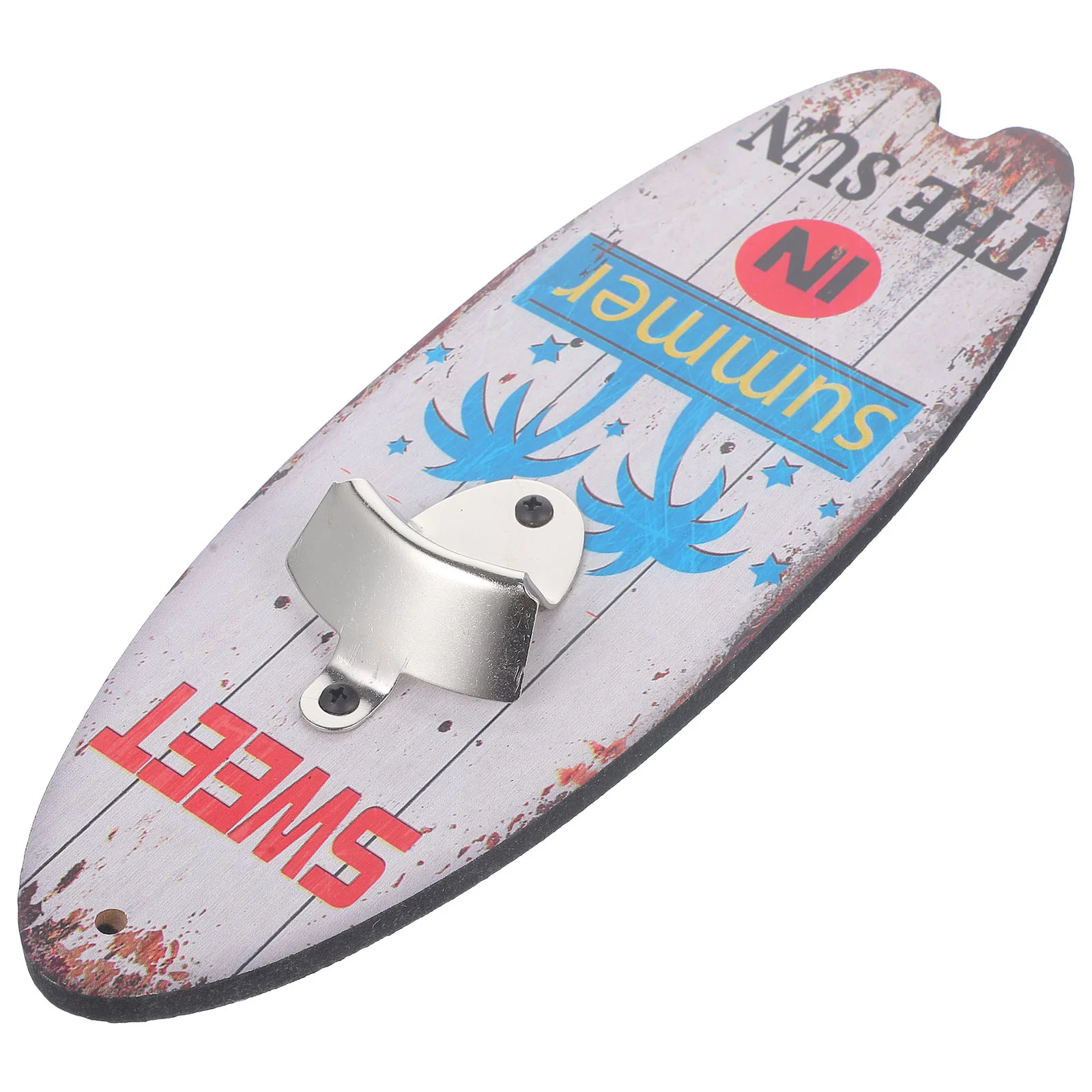 

Surfboard Bottle Opener Wood Surfboard Wall-mounted Decor for Home Bar Surfboard Wall Decor