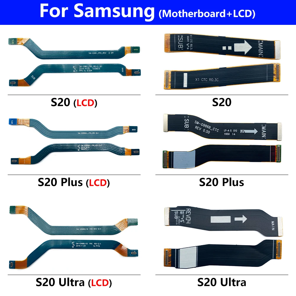 Il Display Lcd Fpc Principale Originale Collega Il Nastro Del Cavo Flessibile Della Scheda Madre Per Samsung Galaxy S10 Lite S20 Ultra S20Fe S10 Plus 