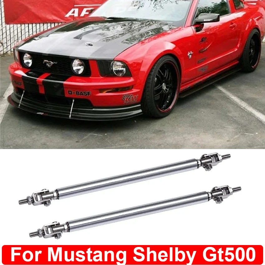 Universale Paraurti Anteriore Posteriore Lip Splitter Spoiler Strut Rod Tie Barra Di Supporto Per Mustang Shelby Gt500 2000-2024 Accessori Per Auto
