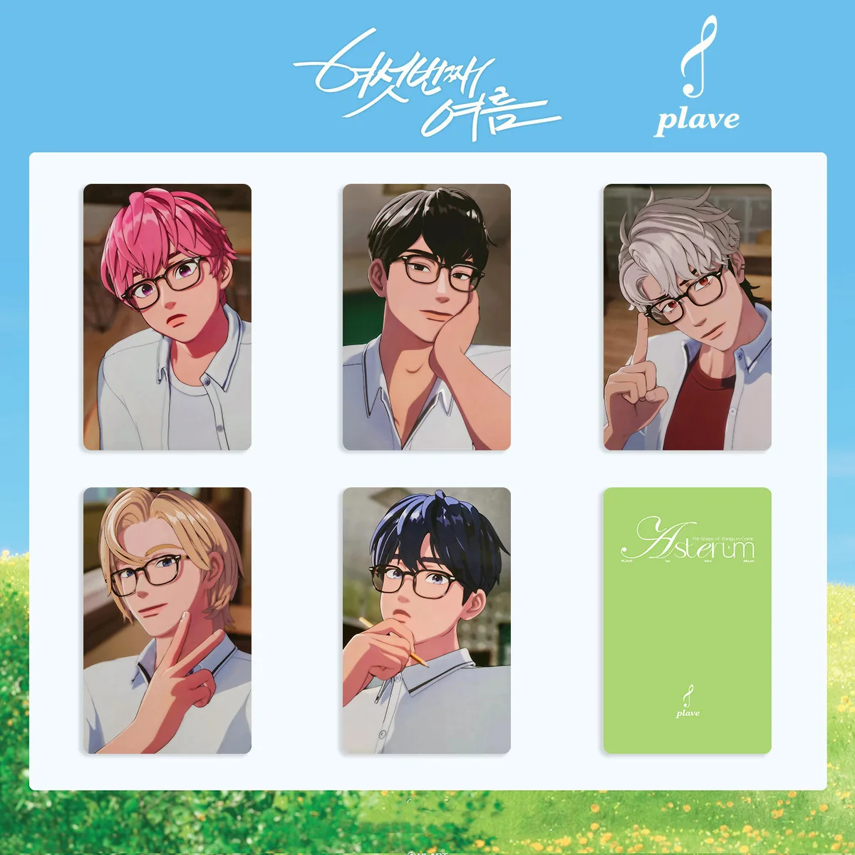 5/15Pcs/Set KPOP PLAVE 6th Summer Album Photocards Noah
