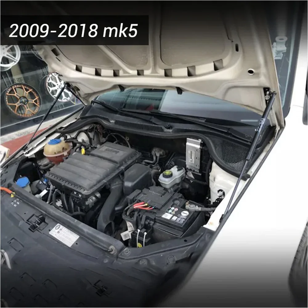 For 2009- VW Polo MK5 MK6 6R/6C/61/AW Refit Bonnet Hood Gas Spring Shock Lift Strut Bars Support Rod Car-styling
