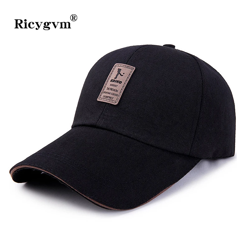 Mens Baseball Caps Long Brim Man Cap Brim Baseball Hat Brim