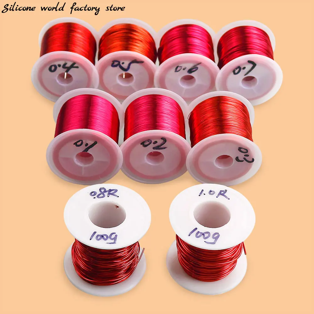 500g QA-1-155 2UEW 0.41 0.44 0.45 0.5 1.0 1.2 1.5mm Wire Enameled Copper Wire Ma - Foto 3