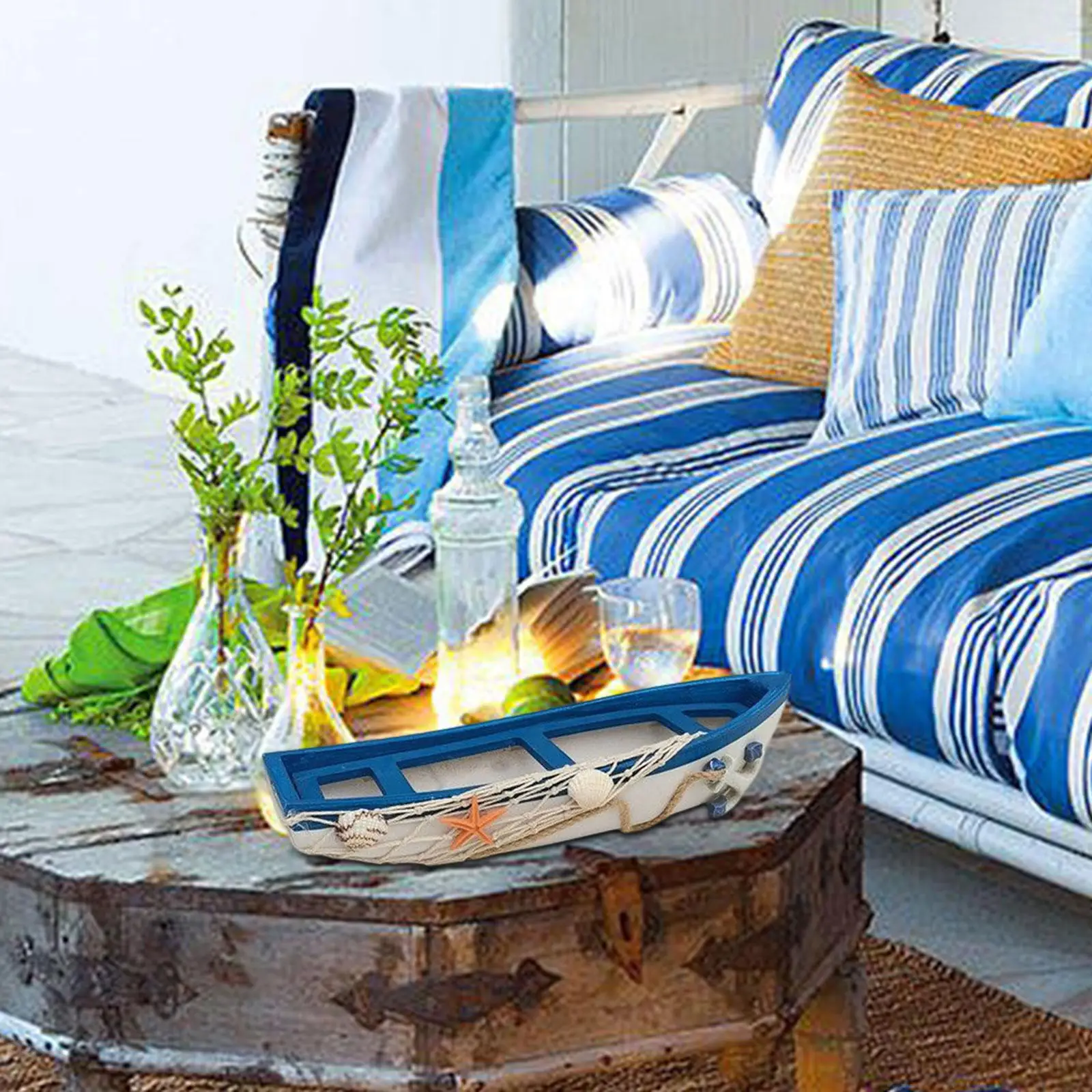 Wooden Boat Ornaments Nautical Beach Home Decoration Accessories Creative Wooden Boat Ornaments Nautical Beach Home Decoration Accessories Creative