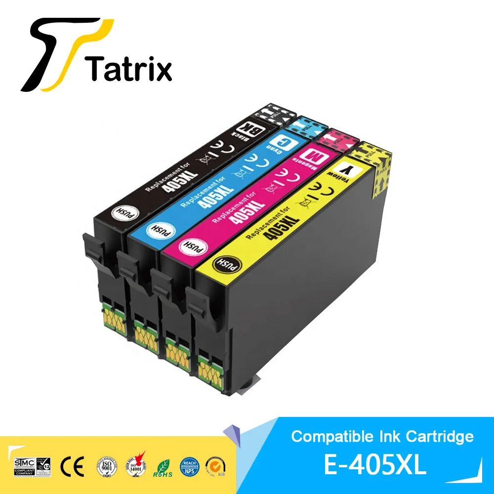 Cartucho de Tinta da Impressora Compatível Cor Premium Apto para Epson Workforce Pro Wf3820dwf Wf-3825dwf C13t05h14010 Tatrix para Epson 405xl