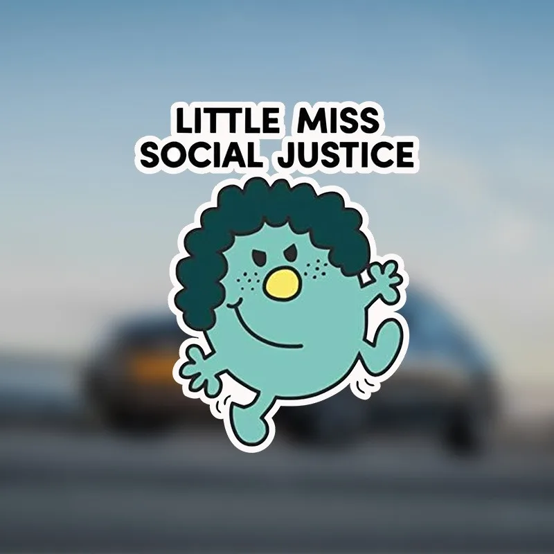 

Наклейка с изображением системы справедливости Little Miss, графическая наклейка для автомобиля, стены, ноутбука, ячейки, наклейка на грузовик для окон, автомобилей, грузовиков